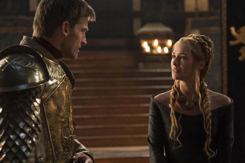Nikolaj Coster-Waldau as Jaime Lannister and Lena Headey as Cersei Lannister